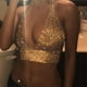 thumbnail image 2 of Joyería de Moda Punk Lady Mujeres Metal Bling Bikini Bra Body Chain Joyería - Oro, tal se describe, 2 of 9