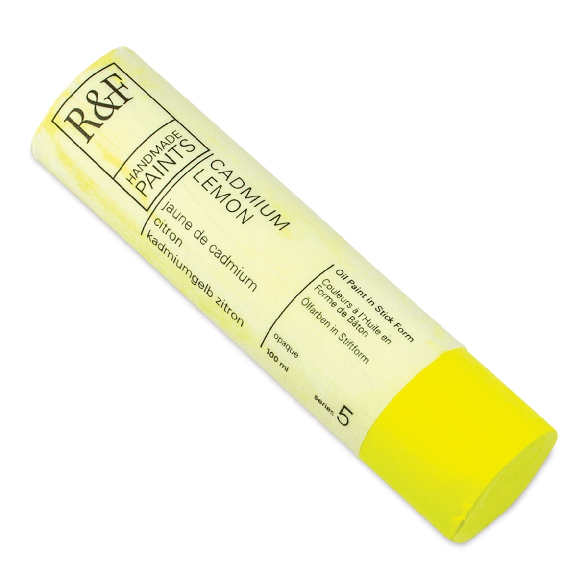 R&F Handmade Paints Pigment Stick, 100ml, Cadmium Lemon
