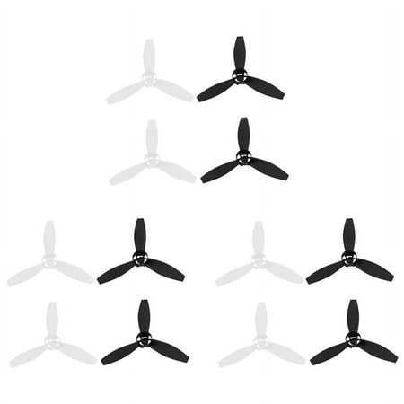 12 Propellers Props Replacement Parts Blades for Parrot Bebop 2 Drone Black White