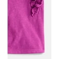 thumbnail image 3 of Wonder Nation Girls Cotton Top with Ruffle Sleeves, Sizes 4-18 & Plus, 3 of 3