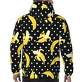 thumbnail image 7 of Pofeuu Banana Print Mens Casual Hooded Collar Drawstring Hoodies Pullover Sweatshirts Casual Long Sleeve Shirts-Medium, 7 of 7