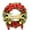 Red, variant on Christmas Wreath with LED Light, Hanging Home Shopping Mall Christmas Party Decorations - 15.7Inches, Gold