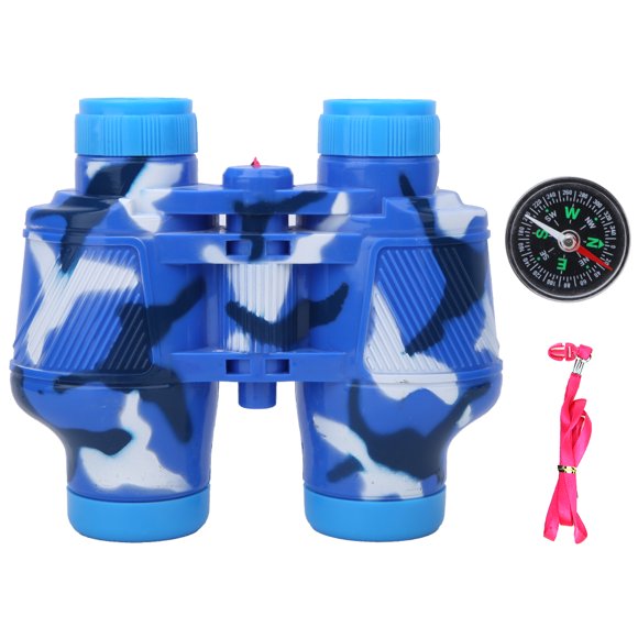 Juego de brújula de telescopio militar de juguete binoculares de plástico juguetes al aire libre para niños (azul) YUNYI BRAND Deportes