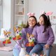 thumbnail image 5 of Xihbxyly Tablero de Madera de Pascua, Decoración de Conejo Colorido Diy, Divertida Actividad Familiar, Idea de Regalo Creativa, Realza El Ambiente Festivo, Perfecto para Padres E Hijos, Incluye Pince, 5 of 7