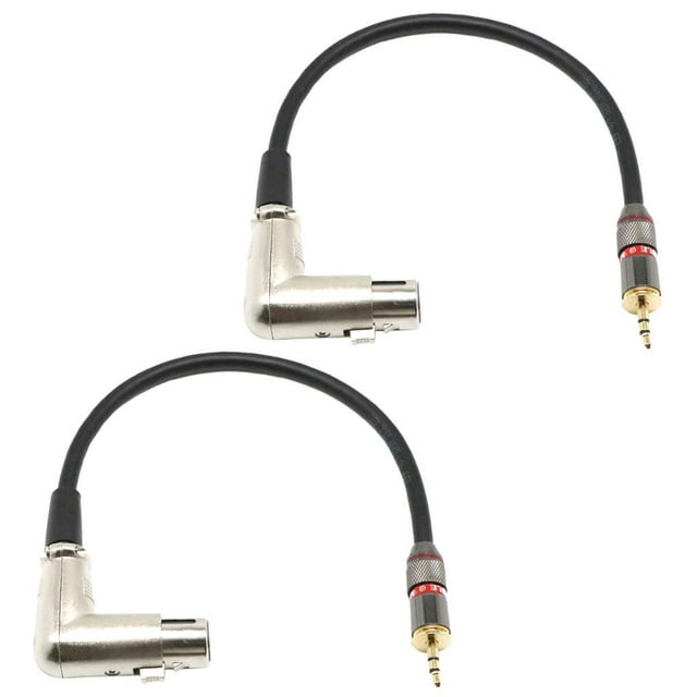 Cable de 3,5 Mm shamjiam 2 Piezas de sonido de 1 Pie de 1/8 TRS Estéreo