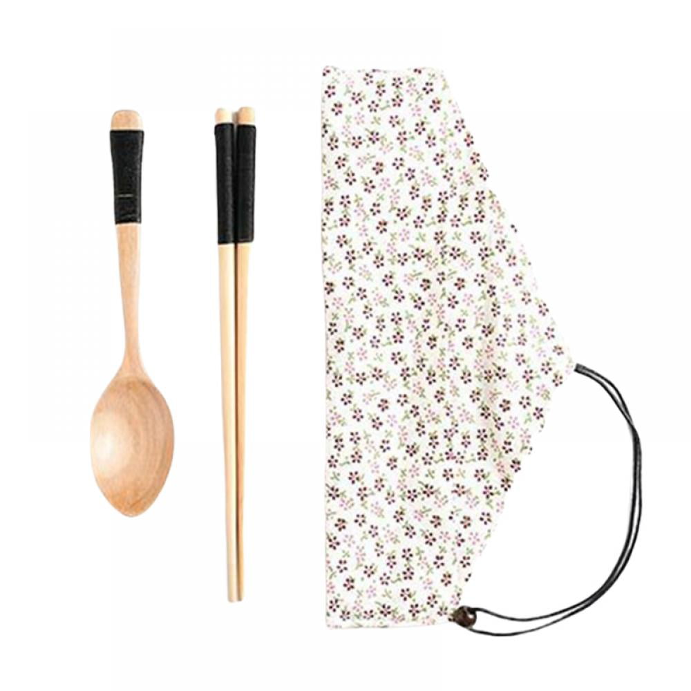 Wooden Spoon and Chopstick Set Long Cooking Spoon and Long Cooking Chopstick 