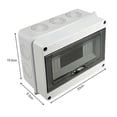 thumbnail image 2 of Waterproof Electrical Box, IP65 8-MODULES Electrical Circuit Breaker Box, Waterproof Outdoor Electrical Box, Control Cabinet, Junction Box for Outdoo, 2 of 5