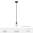 thumbnail image 7 of Hunter - Dunshire 1-light Noble Bronze, Mini Pendant Light, Dimmable, Casual Style, Teardrop Shaped, for Bedrooms, Dining, Living Rooms - 19649, 7 of 7