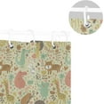 thumbnail image 5 of Coolnut Lion Tiger Sloth Animal Shower Curtain Waterproof Bathroom Fabric Shower Curtain Set with Hooks, 60x72 inches（105） Home Decor, 5 of 6