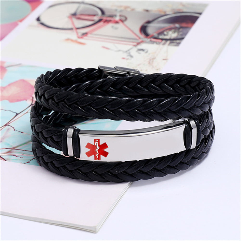 Amazon.com: Adhd Awareness Jewelry - Anxiety ADHD Autism Medical Alert ID  Bracelet, Personalized Custom Meds Metal Physical Disease Identification  Wristband ICE Name Diagnosis Emergency Safety Bangle, Black: Clothing,  Shoes & Jewelry