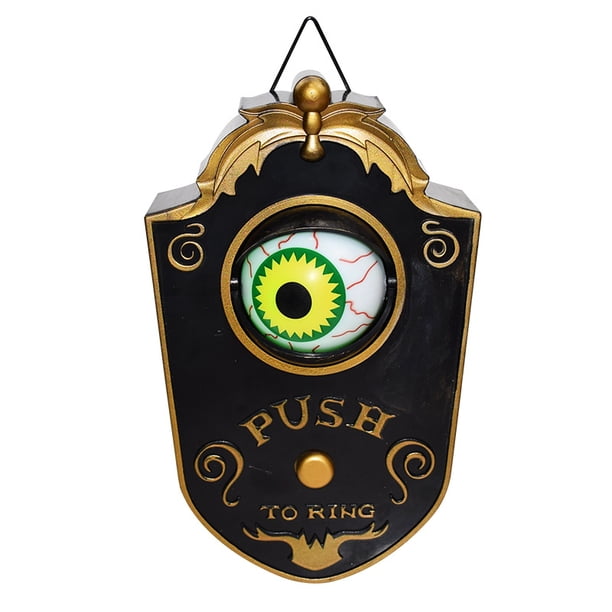 Timbre De Halloween Timbre Embrujado De Halloween Globo Ocular Animado Decoración De Halloween Con Sonidos Espeluznantes Casa Embrujada Fiesta De Halloween Prop Serendint HA037102-00