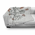 thumbnail image 3 of Enjoy the Little Things Soft Flannel Fleece Blanket, Hearts with Hand Drawn Typography with Dotted Backdrop, Cozy Plush for Indoor and Outdoor Use, 60" x 80", Charcoal Grey and Coral, by Ambesonne, 3 of 6