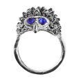 thumbnail image 1 of Mujeres Bling Rhinestone Hedgehog Ring Diamante Anillo de dedo Joyería Vintage Animal Ring (Plata 7), 1 of 5