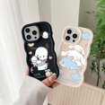 thumbnail image 3 of Cute Hellos Kittys Kuromis Cinnamon Dog Phone Case For OPPO Reno 2 4 5 6 7 7Z 8 8T 11 Z Pro 4G 5G Candy Color Soft Back Cover, 3 of 7
