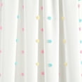 thumbnail image 3 of Rainbow Tufted Dot Window Curtain Panel Single Multi 42X84+2, 3 of 6
