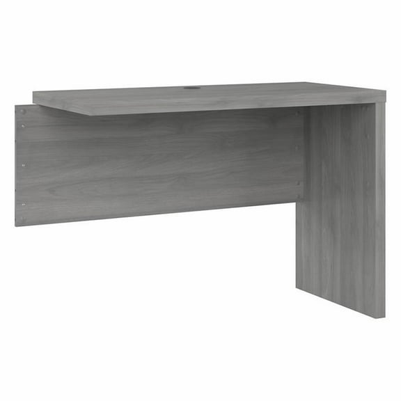 Pemberly Row 42W Desk Return/Bridge in Modern Gray - Engineered Wood