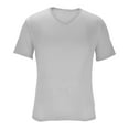 thumbnail image 5 of Mens Shirts Plain White Tshirts for Men Classic Fit V Neck Cotton Shirts for Men Relaxed Fitted Summer Workout T-Shirts Soft Casual Athletic Activewear Tops, 5 of 9
