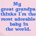 thumbnail image 2 of CafePress - Great Grandpa Loves Me Infant Bodysuit - Baby Light Bodysuit, Size Newborn - 24 Months, 2 of 4