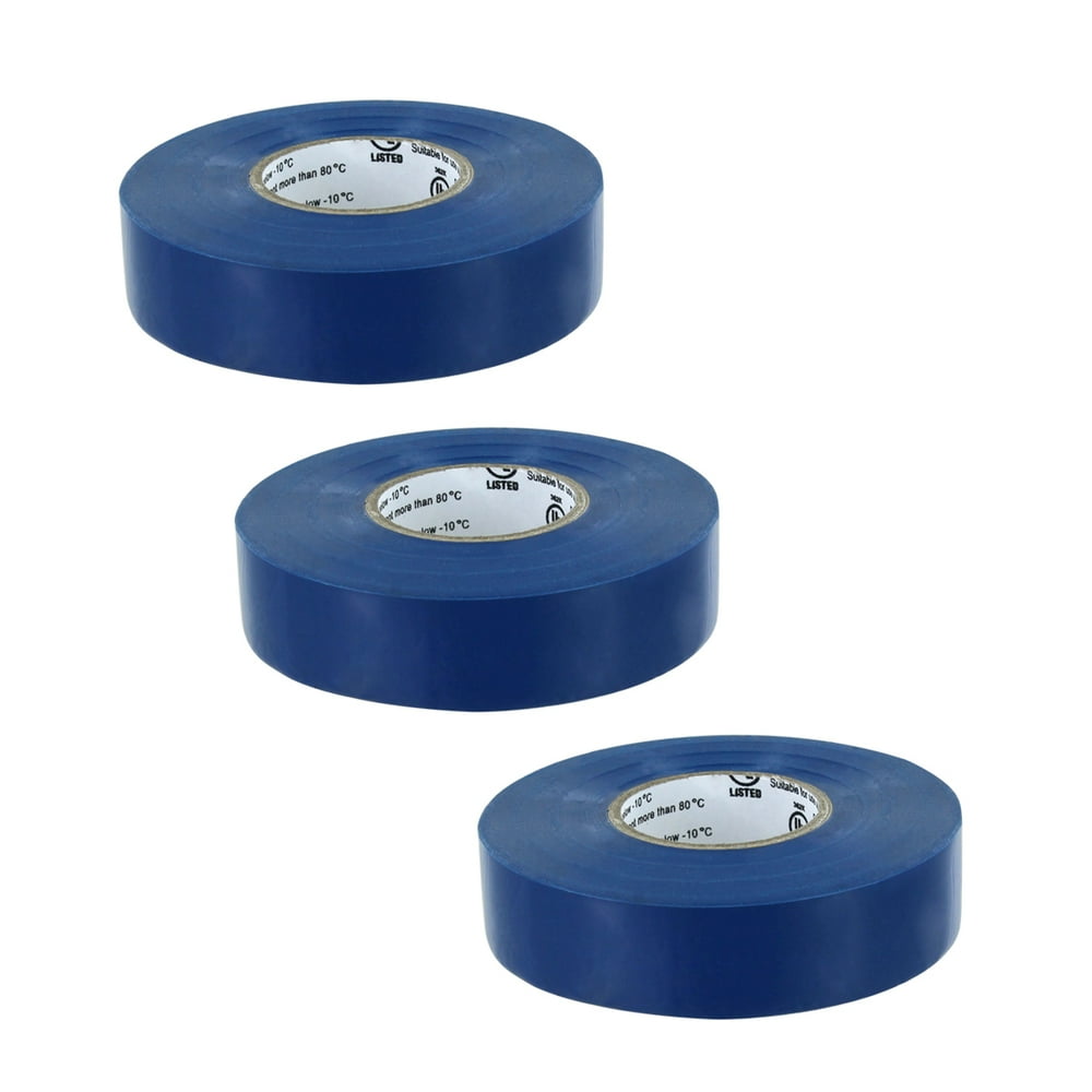 Rugged Blue M 809 Electrical Tape 3/4in x 66ft x 7 mil U/L Blue 3
