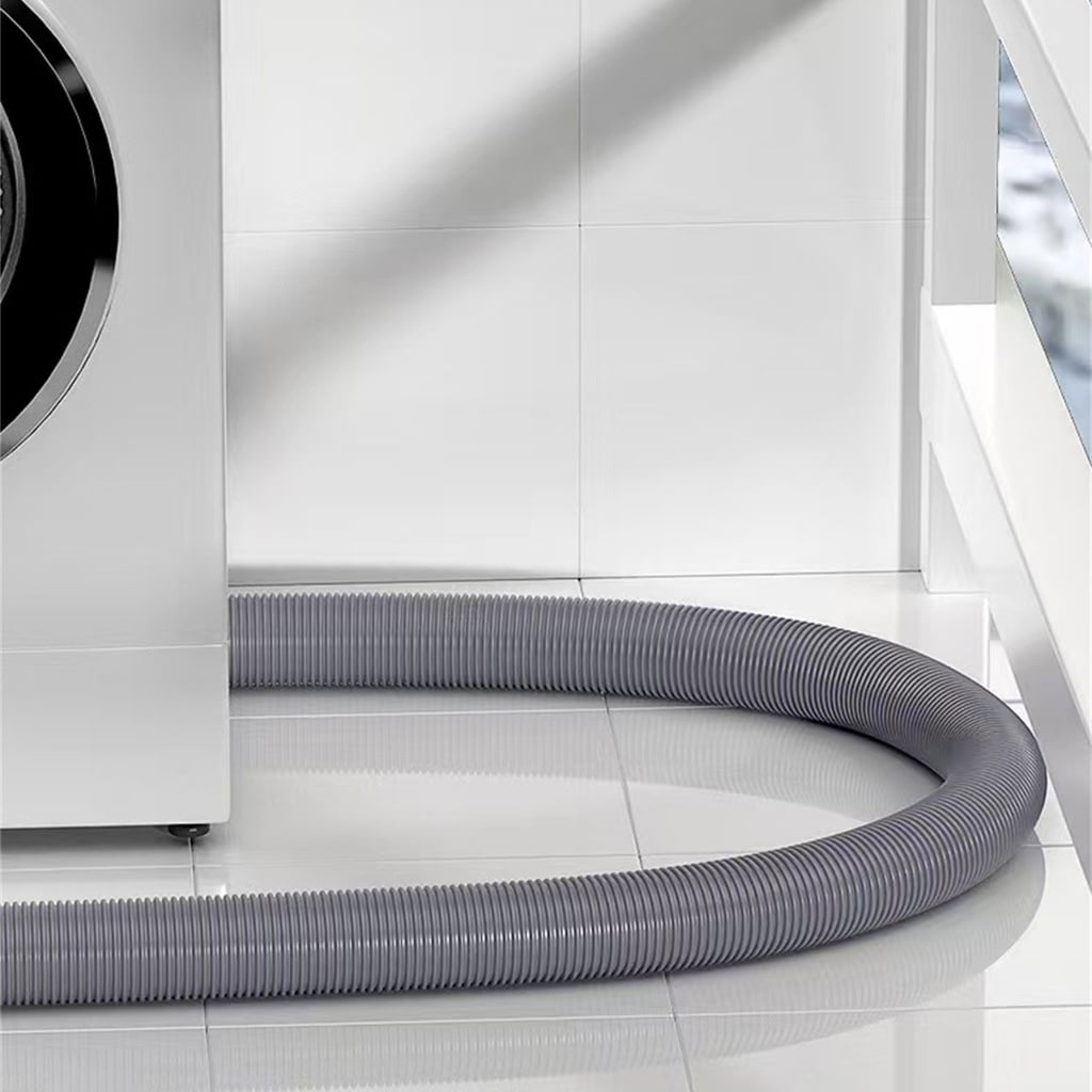 Adjustable Washing Machine Drainage Pipe Thickened Rubber Steel Hose Extension