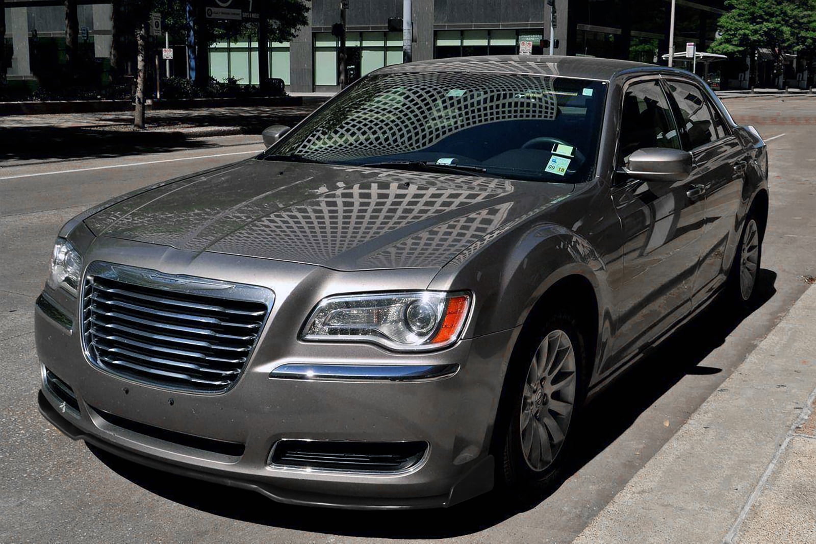 Ikon Motorsports Compatible with 2011-2014 Chrysler 300 IKON 3PCS Style Front Bumper Lip Splitter PU Unpainted Black