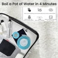 thumbnail image 3 of Tetera eléctrica Travel Kettle DOFQQG pequeña y portátil, azul, 3 of 8