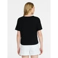 thumbnail image 5 of Time and Tru Women's Boxy Slub Tee with Short Sleeves, Sizes XS-XXXL, 5 of 5