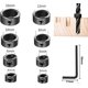 thumbnail image 2 of Juego de 7 brocas de anillo KAIYANG con tope de profundidad negro 3/4/5/6/8/10/12 mm, 2 of 5
