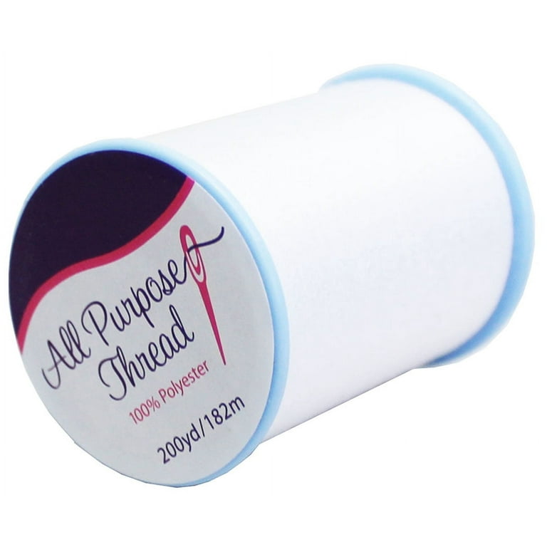 White Plain Polyester Stitching Thread, 2 ply, Packaging Type: Reel at best  price in Ambad