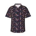 thumbnail image 1 of Balery Statue Of Liberty Eagle Camisas hawaianas de manga corta para hombre, camisas playeras de corte holgado, camisas de vacaciones con botones,Large, 1 of 7