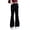 Black, variant on Toddler Girls Pants Casual Knit Flared Sweatpants Soft Stretchy Joggers Elastic Waist Pants Size 4-5T ,Black