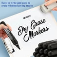 thumbnail image 2 of Dry Erase Markers Fine Tip Black Whiteboard Markers 24 Pack, Low Odor Black white board Pens for Kids, Perfect for Classroom School Office Home Use on Whiteboard Plastic Glass Metal, 2 of 6