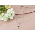 thumbnail image 2 of Crystal Rhinestones Skull Pendant Necklace for Halloween & Punk Rock - Silver-A, 2 of 6