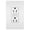 White, variant on Legrand-Pass & Seymour 1597CC10 Self-Test GFCI Receptacle Outlet with Wall Plate, 15Amp 125V, Brown