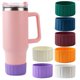 thumbnail image 2 of Funda protectora de silicona para botella de agua, diseño amortiguador, resistente al calor, antideslizante, material apto para uso alimentario, tapa inferior para taza., 2 of 7