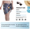 thumbnail image 7 of Disketp Solar System Women Swimsuit Cover Up Short Chiffon Summer Beach Sarong Bikini Wrap Skirt Bathing Suit, 7 of 7
