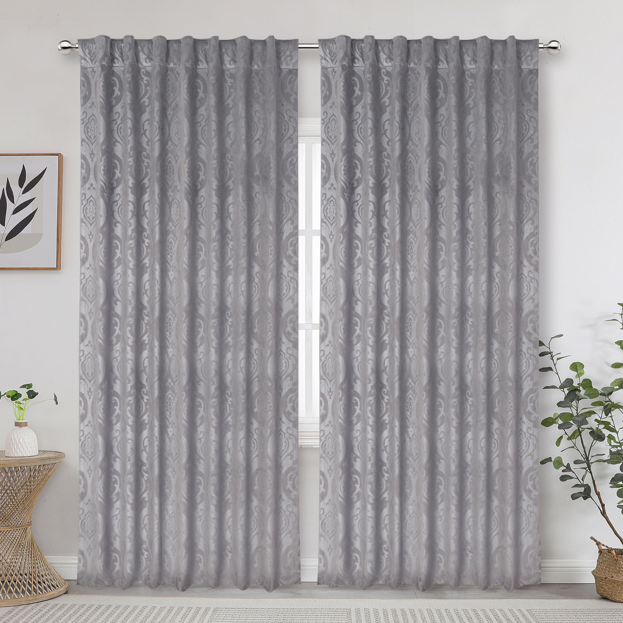 OVZME True Blackout Velvet Curtains for Living Room 84 Inches Long 2
