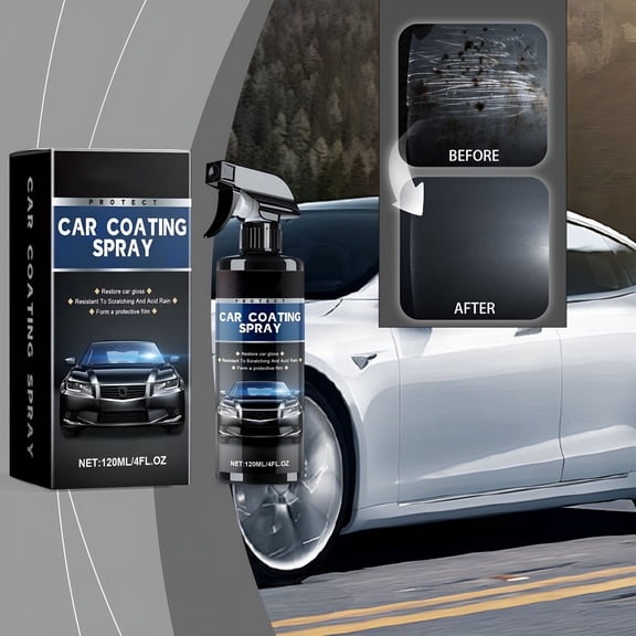 RAGUPEL Auto Ceramic Glass Coating 120ml - Rainproof, Brightening Spray for Windows | Hydrophobic & Anti-Fouling | Easy Apply Car Protection