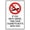 Warning Sign 6, variant on If You Must Smoke, Take Your Cigarette Butts with You Sign - 8"x12" Aluminum UV Printed Metal Sign, 4 Pre-Drilled Holes for Home Business Outdoor Indoor