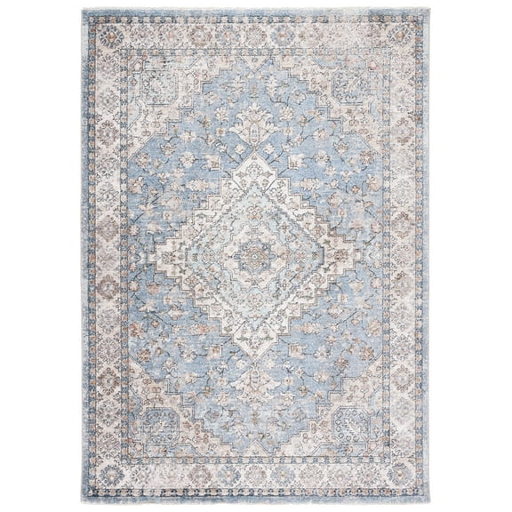 SAFAVIEH Jasmine Martha Floral Area Rug, Blue/Grey, 8' x 10'