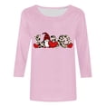 thumbnail image 4 of ZAVAZ Valentine Day Shirts for Women Love Heart Graphic Tees Shirt 3/4 Length Sleeve Blouse Cute Crewneck Pint Pullover Tops Funny Gift 2025 Spring Outfits, 4 of 4
