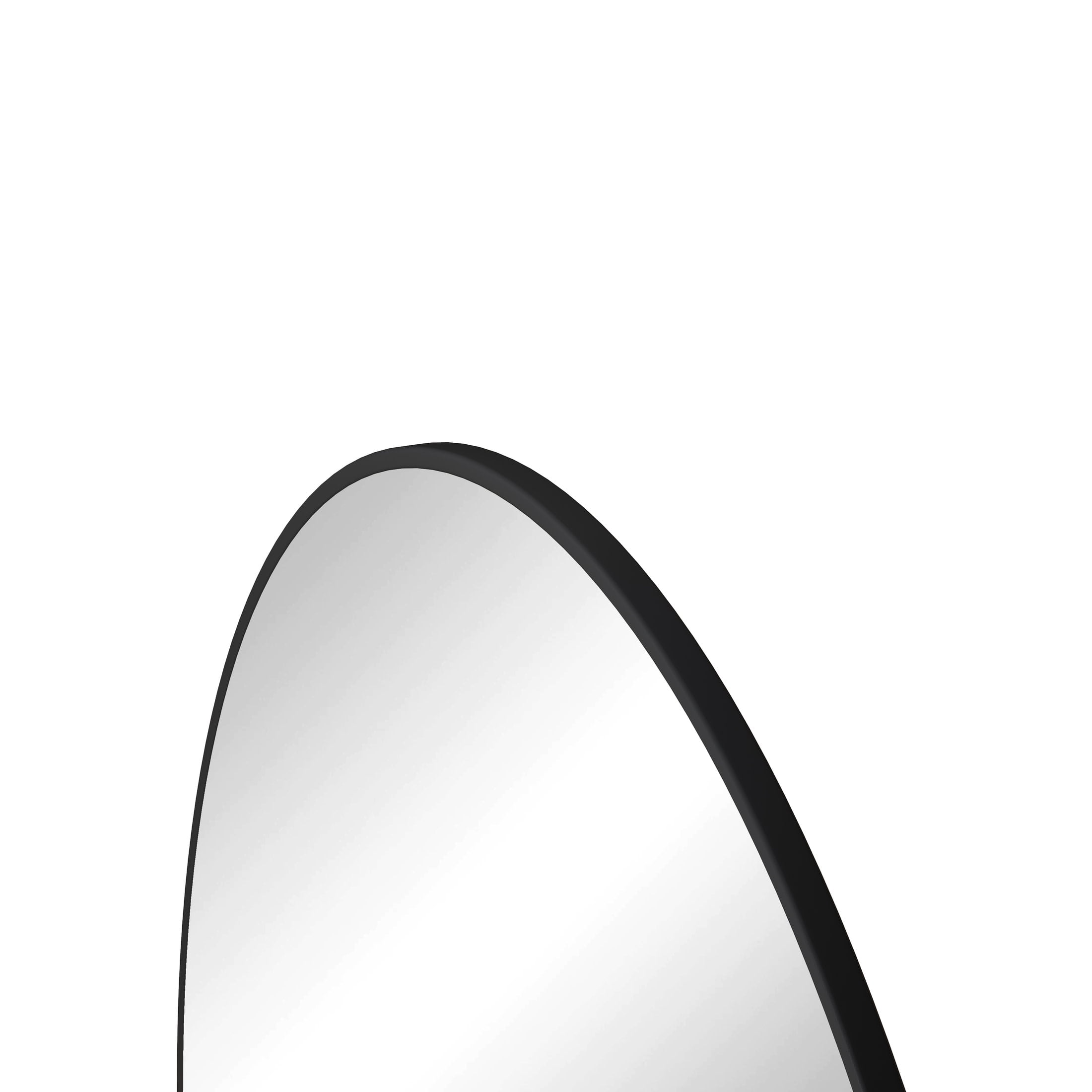 Noble House 39" Round Metal Wall Mirror, Modern Circular Vanity & Decorative Mirror for Bathroom & Bedroom, Black