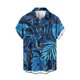 thumbnail image 3 of Mens Casual Manga Corta Botón Abajo Camisas Impresas Bolsillo Botón Turndown Cuello Top Blusa Camisa, 3 of 6