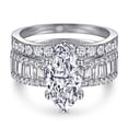 thumbnail image 2 of Anillo de plata pura S925, juego de anillos combinados de moda de alta gama para mujer, anillo de plata, anillo de compromiso para mujer, 2 of 5