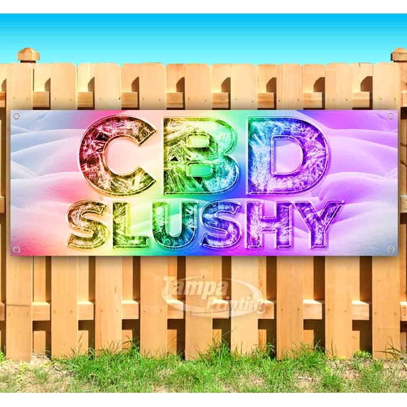 CBD Slushy 13 oz Vinyl Banner With Metal Grommets