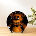 thumbnail image 3 of Lsque Five Nights At Freddy'S Pattern Ceramic Decorative Plate Decorative Plates with Display Stand Personalized Porcelain Plate Ceramic Ornaments for Wall Hanging Decoration-8in, 3 of 6