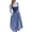 Blue, variant on Women's German Dirndl Dresses Sleeve Square Neck Tie Waist Front Zipper Midi Dresses with Pockets for Oktoberfest Carnival Vacation Black