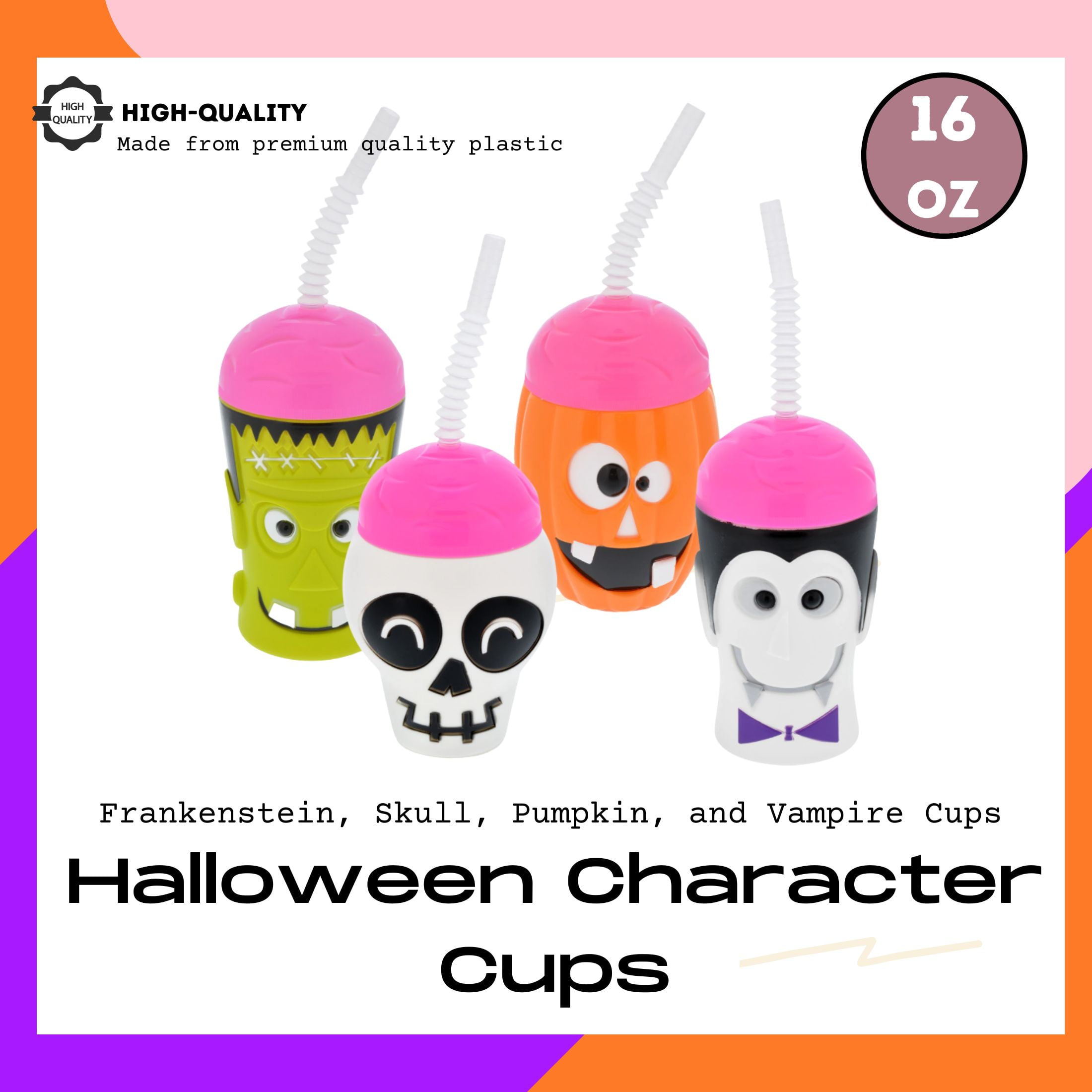 Spooky Halloween Straw Toppers  Ghost Straw Topper For Tumblers