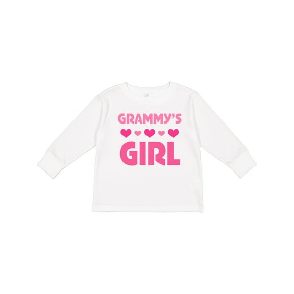 Inktastic Grammy's Girl Granddaughter Girls Long Sleeve Toddler T-Shirt