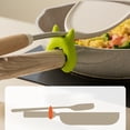 thumbnail image 3 of RKSTN Spatula Holder 2Pcs Kitchen No Punching Required Integrated Spatula Rack High Temperature Resistance Non Scalding and Non Overflow Silicones Spatula Rack Green, 3 of 5